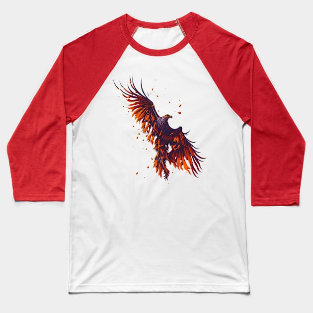 hawk flying Baseball T-Shirt by Javisolarte